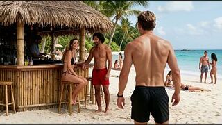 Cuckold spouse watches his hotwife screwed at a beach - Teaser ( AI Generated )