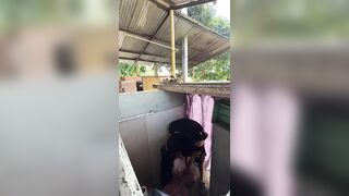 Hawt stepsister calls spouse's cousin from the baths to have sex with her