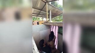Hawt stepsister calls spouse's cousin from the baths to have sex with her