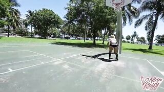 Enzo Teaches Blond PAWG Nina Kayy How To Play With His Balls!
