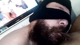 I love to watch u playing with my snatch, pulling my lips, yum, I wish your throats here also