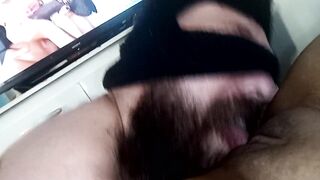 I love to watch u playing with my snatch, pulling my lips, yum, I wish your throats here also