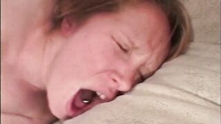 Tiny Teen Screwed by 2 Monster Ebony Schlongs That Cum in Her Throat Jointly with a Concupiscent Dwarf