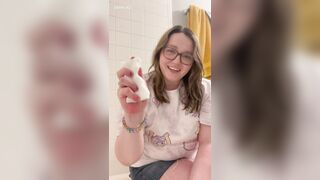cute hotty humiliates u in the bathtub, then jerks u off (fetish custom episode)