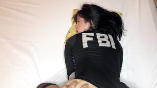 Fake female police officer gets drilled, shackled, and overspread in cum – amateur pair