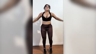Working Out In Lustful Clothing: Ends Up Sucking Her Tutor's Dong