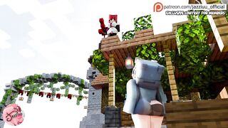Sex with my ally's wife unfathomable penetration Shemale hentai Minecraft CG animation - Jazziuu