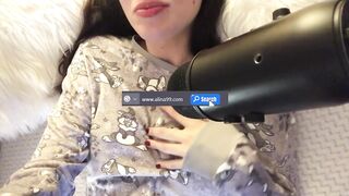 Cute German angel in pyjamas discloses her masturbation routine (German JOI)