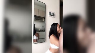 I tempt my ally in the kitchen to suck his giant rod -amateur pair- nysdel