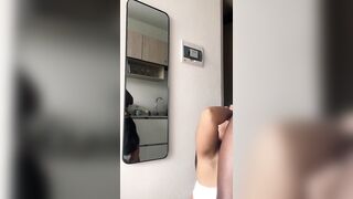 I tempt my ally in the kitchen to suck his giant rod -amateur pair- nysdel