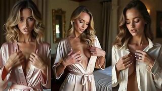AI Generated supermodel babes taking off their tops to disclose their fantastic boobs