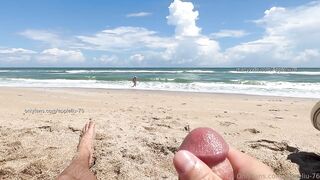 84 Pink String Bikini Beach Creampie (Undressed Beach, 4K) Sexy Wife HD Natural Boobs Real Sex Unscripted Authentic Private