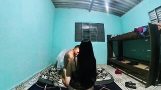Eating my wife's most good ally's booty bareback and banging her snatch