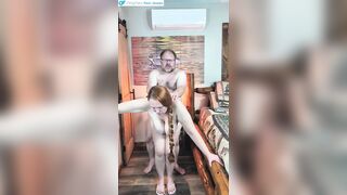 Curvy Redhead Wife Bent Over - Large Bazookas Bouncing