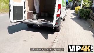 VIP4K. A debt collection from hawt snatch in truck