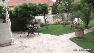 Youthful French redhead hard analized with her worthy petite melons