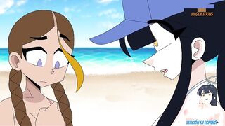 The Nudist Beach (Spanish Version) - Hagen Cartoons