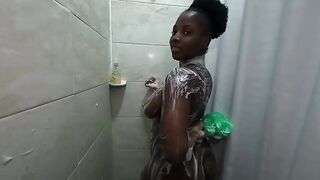 Black Gal Butt Clapping Biggest Melons Teats Pierced Hawt Stepdaughter In The Washroom Stepdad Walks In This babe Eagerly Entreats Him For a Golden Shower - Mastermeat1