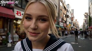 Mandie’s 1st Bukkake in Tokyo - AI GENERATED