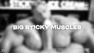Sticky Muscle Dudes Day 101 Preview, Muscle Boyz, Large Knobs, Large Cum Loads (AI-Generated)