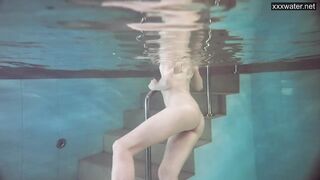 Sasha Vetochka masturbates and swims