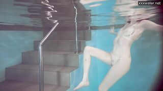 Sasha Vetochka masturbates and swims