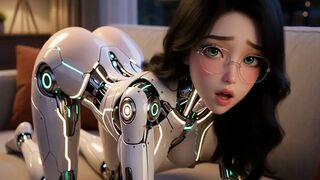 In the near future, robots will give u the superlatively good climax of your life (AI-generated).