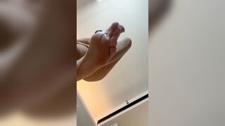 Mia Pixie Pins U Beneath Her Stripped Feet