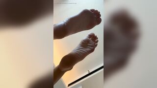 Mia Pixie Pins U Beneath Her Stripped Feet