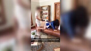 My cheerleader girlfriend became a free use maid after a lost wager