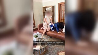 My cheerleader girlfriend became a free use maid after a lost wager