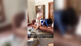 My cheerleader girlfriend became a free use maid after a lost wager