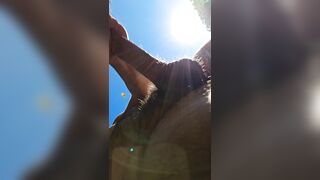 julian spurrts dirty cum discharged during the time that walking down the street