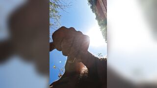 julian spurrts dirty cum discharged during the time that walking down the street