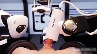 Screwing and cumming with milk machine(WEAR HEADPHONES)