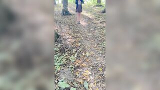 In nature's garb angel in the forest