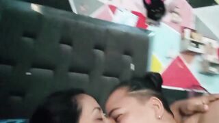 thrilling clip of 2 brunettes eating every other's snatches during the time that filming themselves