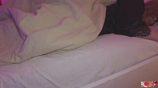 Stepmom and stepson share a couch - Stepmom when stepson masturbates her vagina with a schlong
