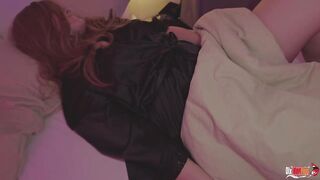 Stepmom and stepson share a couch - Stepmom when stepson masturbates her vagina with a schlong