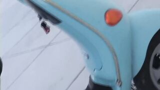 Blond Little April Masturbates in Public