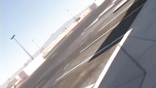 Blond Little April Masturbates in Public