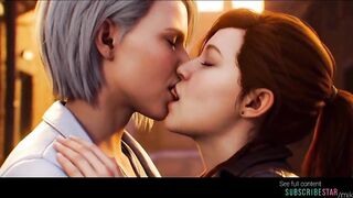 AI grok movie scene lesbo videogame MJ x Silver Sable Spider-Stud Playstation 4