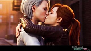 AI grok movie scene lesbo videogame MJ x Silver Sable Spider-Stud Playstation 4