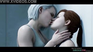AI grok movie scene lesbo videogame MJ x Silver Sable Spider-Stud Playstation 4
