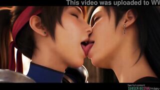 Grok Imagine AI episode FFVII, Tifa x Jessie