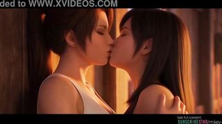 Grok Imagine AI episode FFVII, Tifa x Jessie