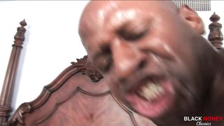 Breasty Black mother I'd like to fuck Melody Nakai Screwing & Sucking On Her Beloved Large Ebony Schlong