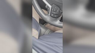 IN THE CAR, BEGINNING TO GET TURNED ON.