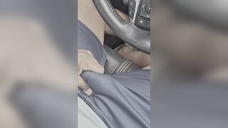 IN THE CAR, BEGINNING TO GET TURNED ON.