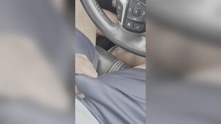 IN THE CAR, BEGINNING TO GET TURNED ON.